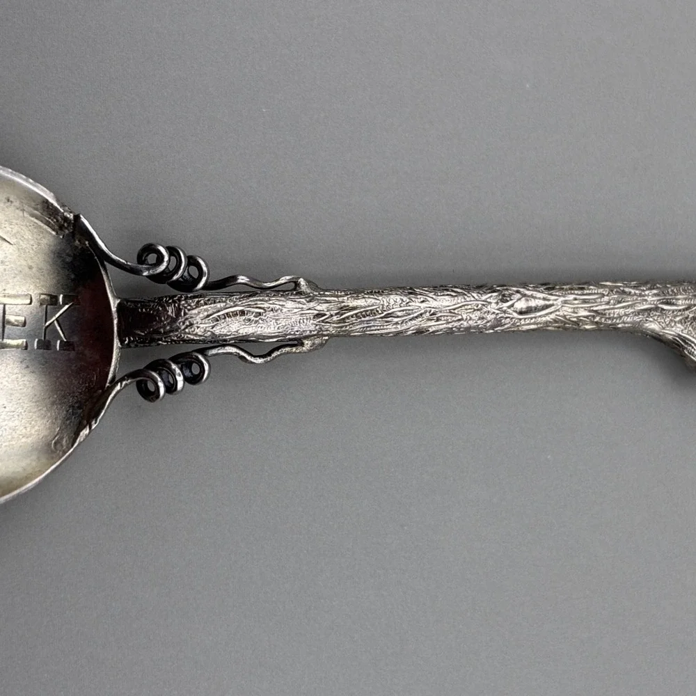 Vintage Sterling Silver Cripple Creek Colorado Mining District Souvenir Spoon
